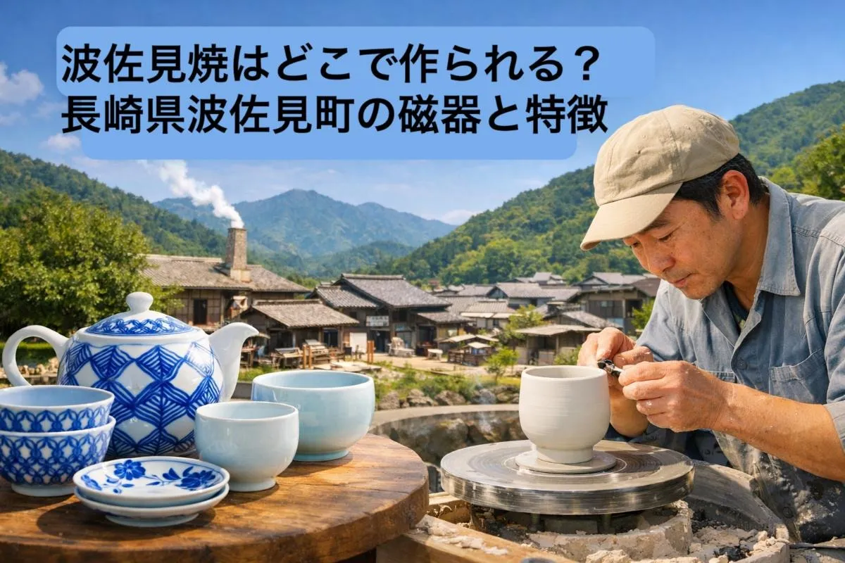 波佐見焼はどこで作られる？長崎県波佐見町の磁器と特徴